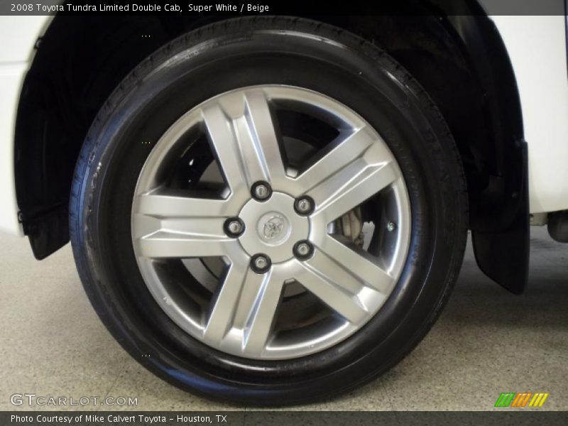 Super White / Beige 2008 Toyota Tundra Limited Double Cab