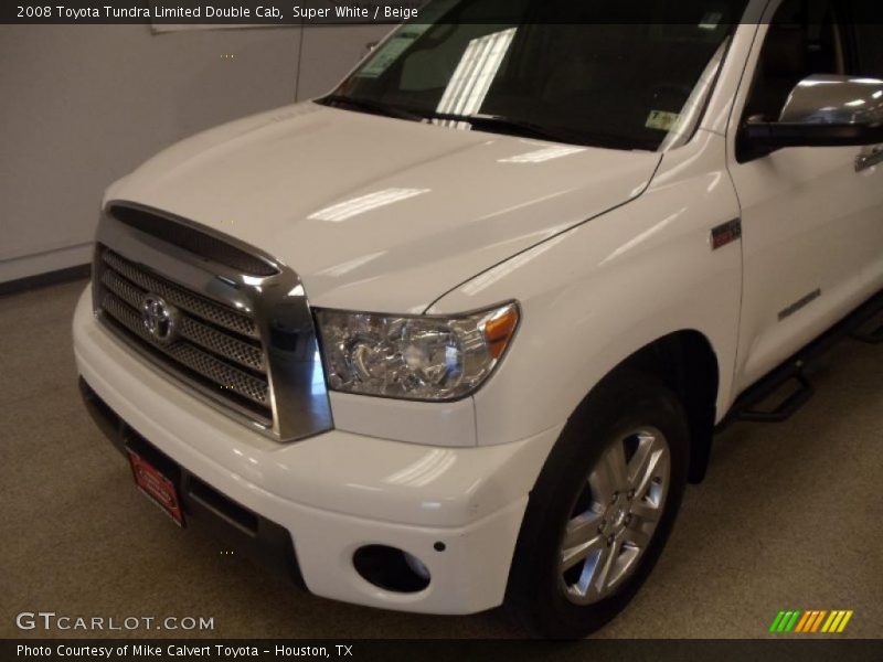 Super White / Beige 2008 Toyota Tundra Limited Double Cab