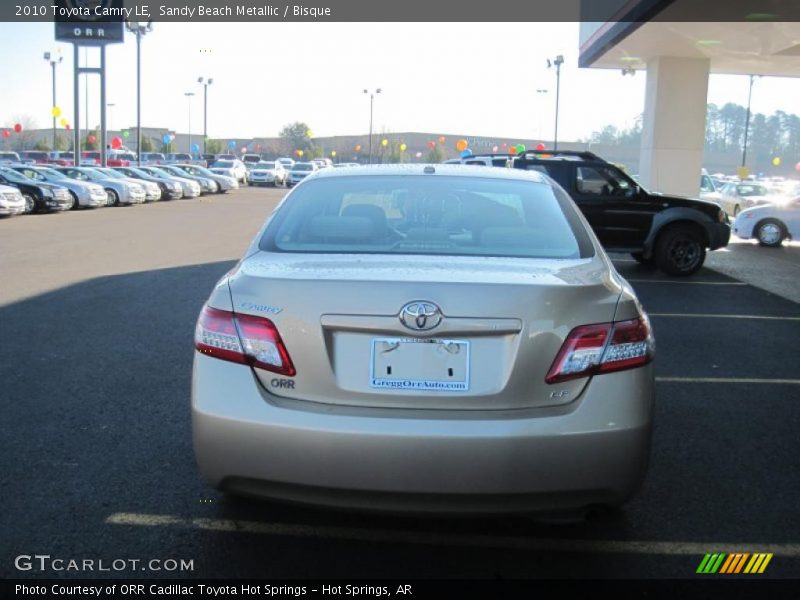 Sandy Beach Metallic / Bisque 2010 Toyota Camry LE