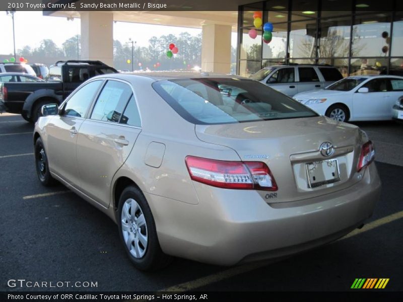 Sandy Beach Metallic / Bisque 2010 Toyota Camry LE