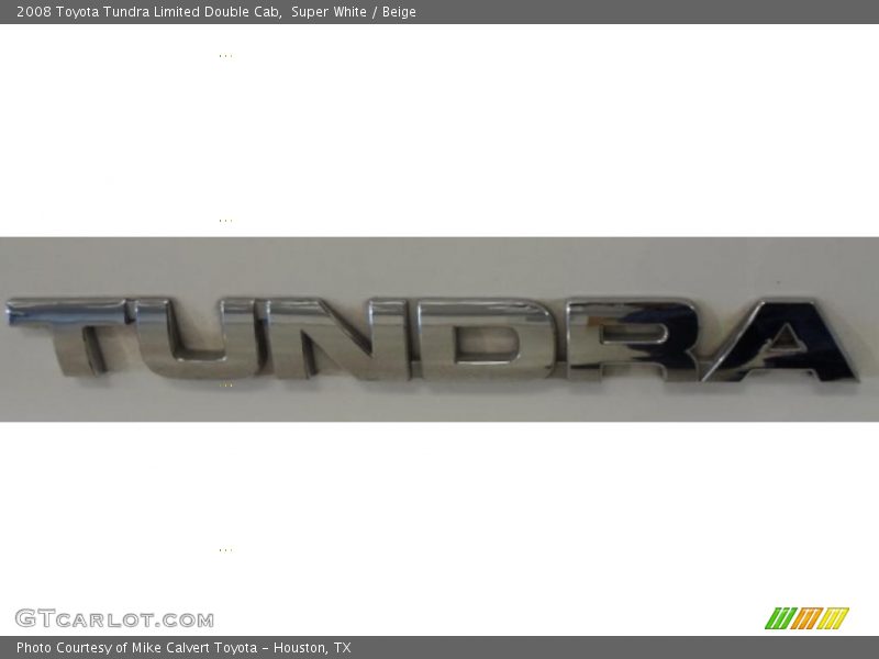 Super White / Beige 2008 Toyota Tundra Limited Double Cab