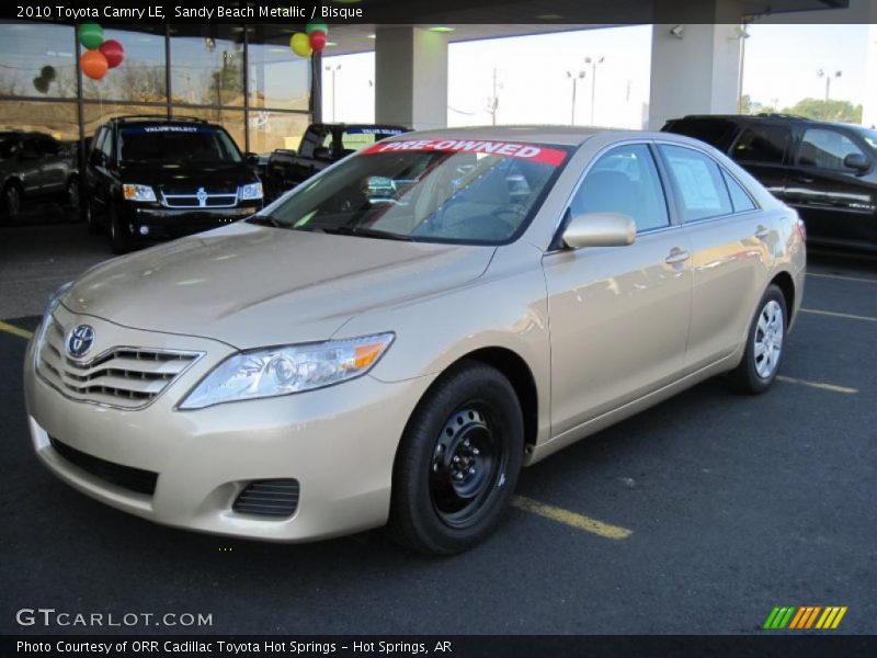 Sandy Beach Metallic / Bisque 2010 Toyota Camry LE