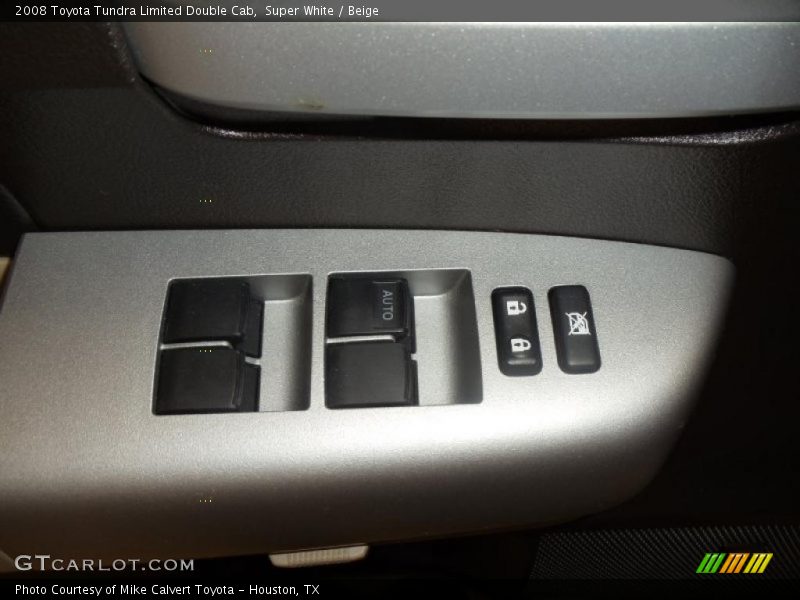 Super White / Beige 2008 Toyota Tundra Limited Double Cab