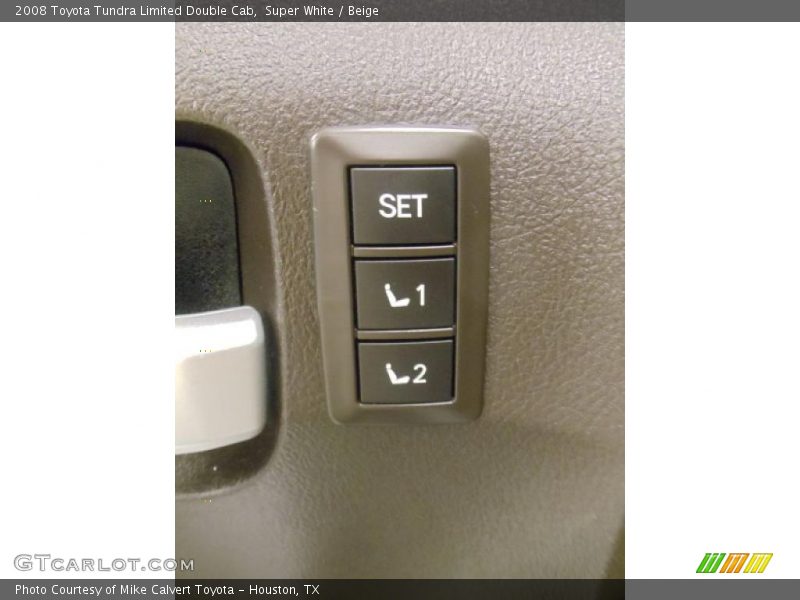 Super White / Beige 2008 Toyota Tundra Limited Double Cab