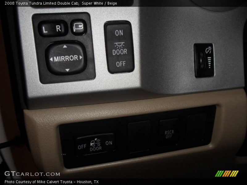 Super White / Beige 2008 Toyota Tundra Limited Double Cab