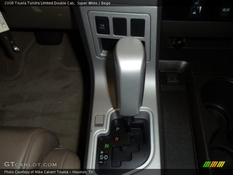 Super White / Beige 2008 Toyota Tundra Limited Double Cab