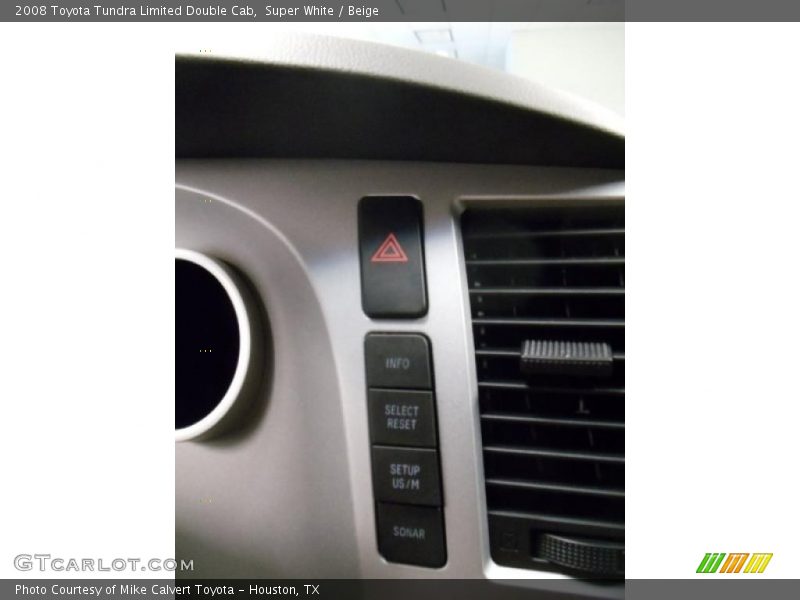 Super White / Beige 2008 Toyota Tundra Limited Double Cab