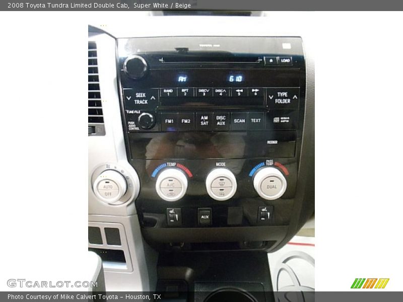 Super White / Beige 2008 Toyota Tundra Limited Double Cab