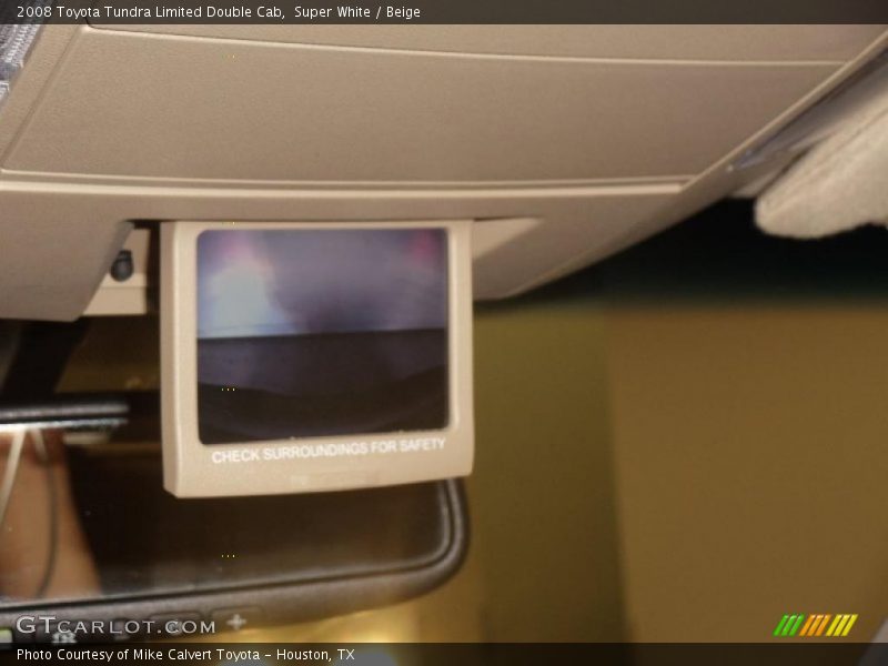 Super White / Beige 2008 Toyota Tundra Limited Double Cab