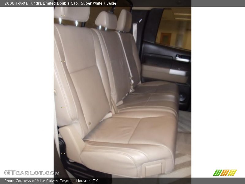 Super White / Beige 2008 Toyota Tundra Limited Double Cab