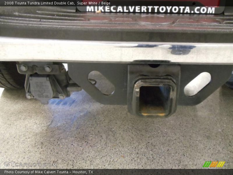 Super White / Beige 2008 Toyota Tundra Limited Double Cab