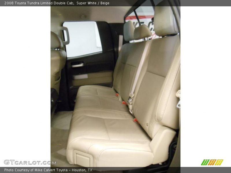 Super White / Beige 2008 Toyota Tundra Limited Double Cab