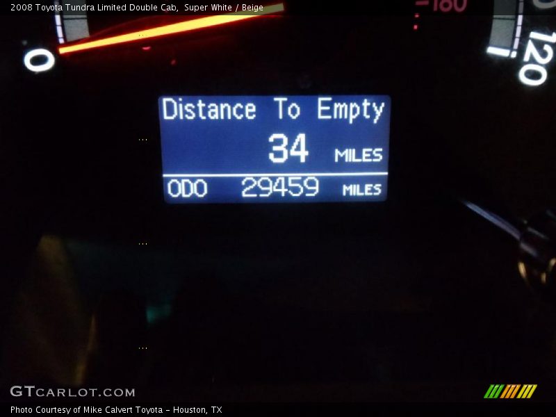 Super White / Beige 2008 Toyota Tundra Limited Double Cab