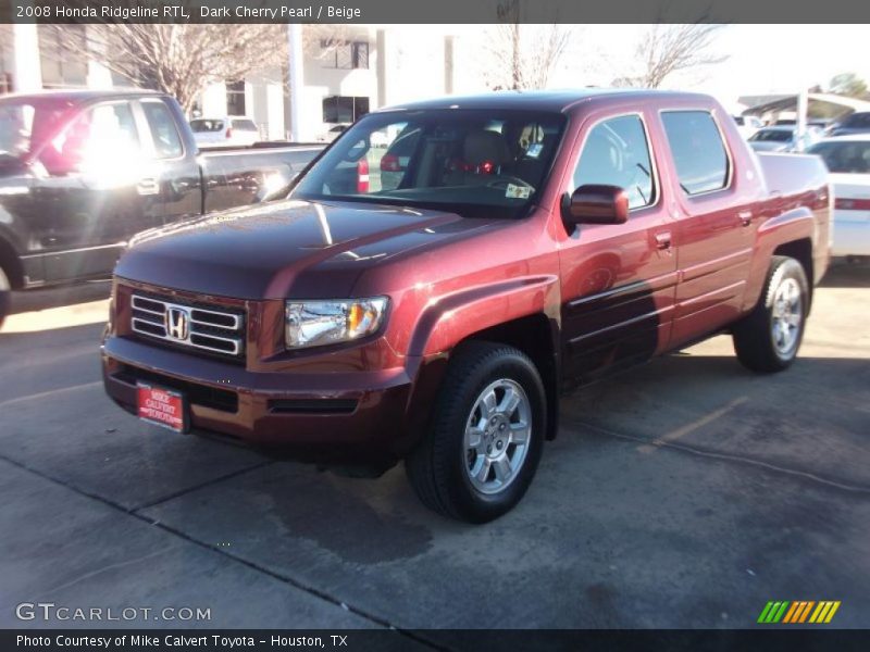 Dark Cherry Pearl / Beige 2008 Honda Ridgeline RTL