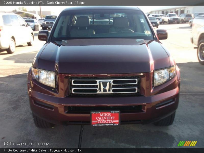 Dark Cherry Pearl / Beige 2008 Honda Ridgeline RTL