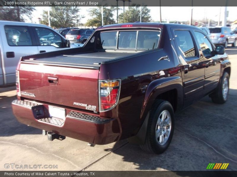 Dark Cherry Pearl / Beige 2008 Honda Ridgeline RTL