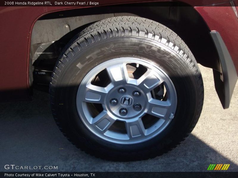 Dark Cherry Pearl / Beige 2008 Honda Ridgeline RTL