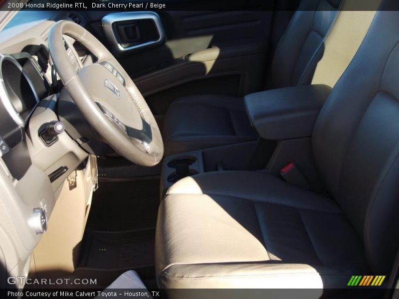 Dark Cherry Pearl / Beige 2008 Honda Ridgeline RTL
