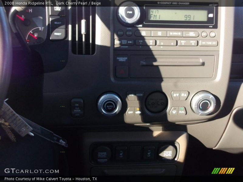 Dark Cherry Pearl / Beige 2008 Honda Ridgeline RTL