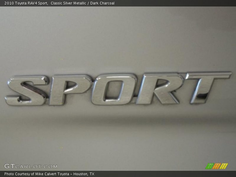 Classic Silver Metallic / Dark Charcoal 2010 Toyota RAV4 Sport