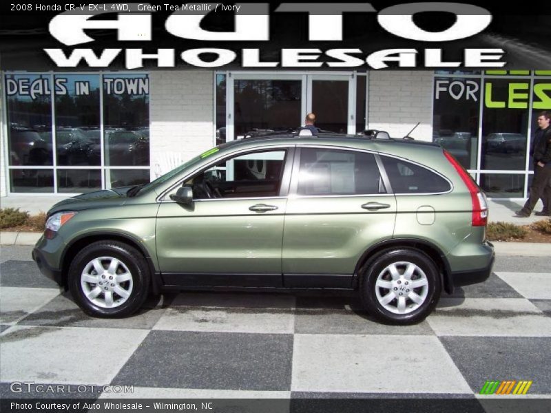 Green Tea Metallic / Ivory 2008 Honda CR-V EX-L 4WD