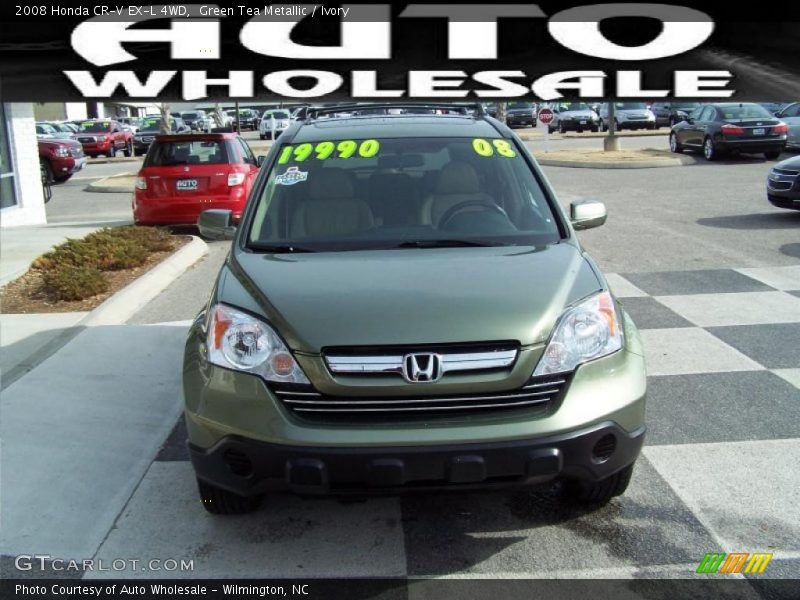 Green Tea Metallic / Ivory 2008 Honda CR-V EX-L 4WD