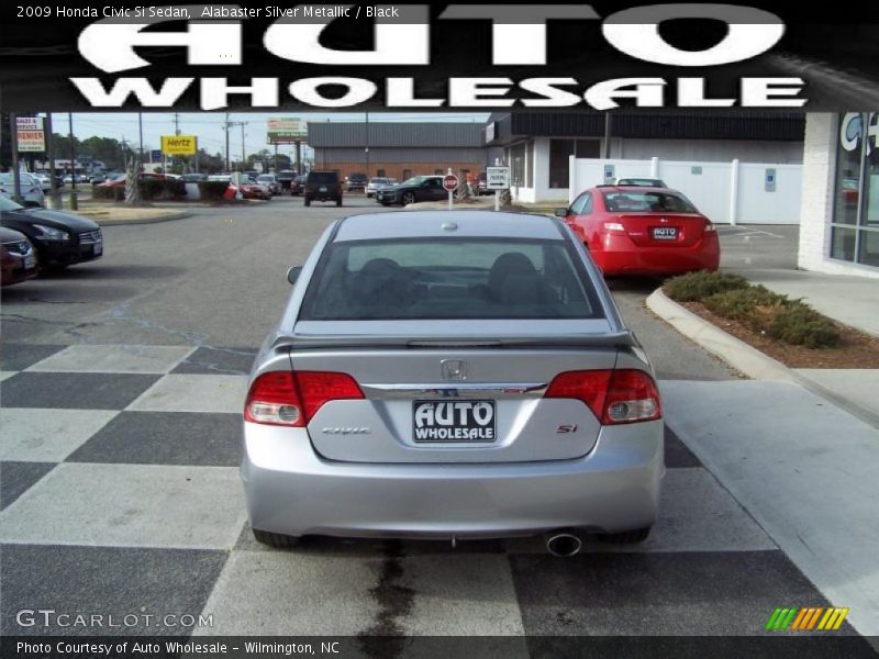 Alabaster Silver Metallic / Black 2009 Honda Civic Si Sedan