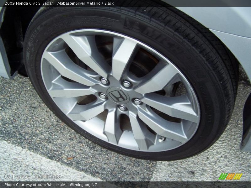 Alabaster Silver Metallic / Black 2009 Honda Civic Si Sedan