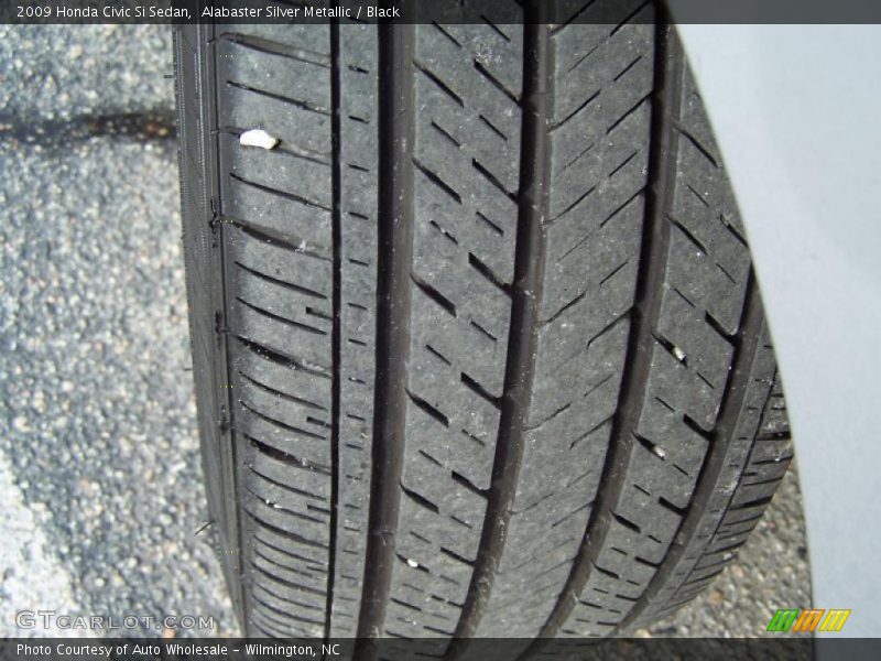 Alabaster Silver Metallic / Black 2009 Honda Civic Si Sedan