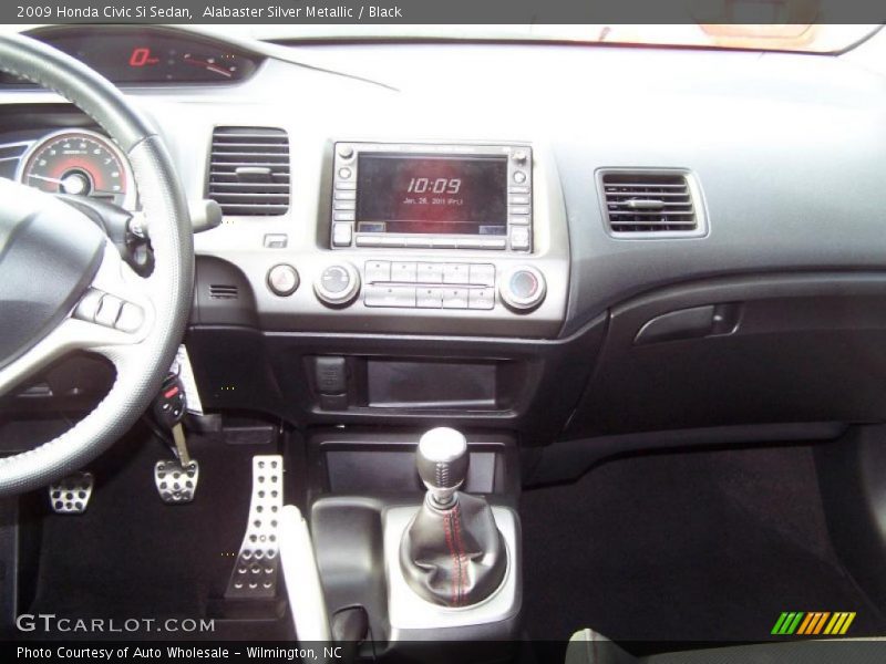 Alabaster Silver Metallic / Black 2009 Honda Civic Si Sedan