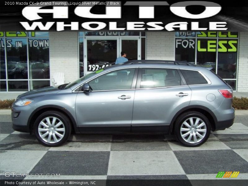 Liquid Silver Metallic / Black 2010 Mazda CX-9 Grand Touring