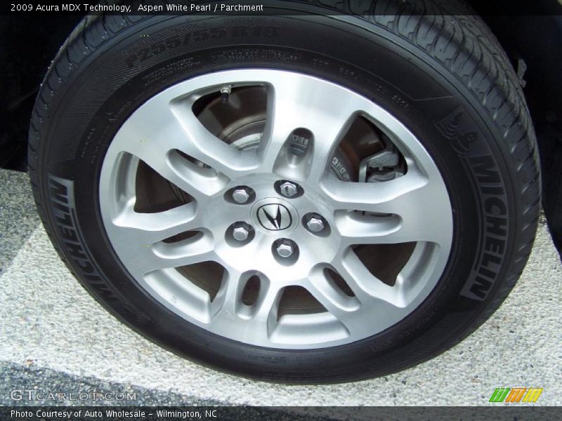 Aspen White Pearl / Parchment 2009 Acura MDX Technology