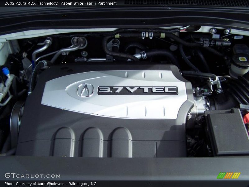 Aspen White Pearl / Parchment 2009 Acura MDX Technology