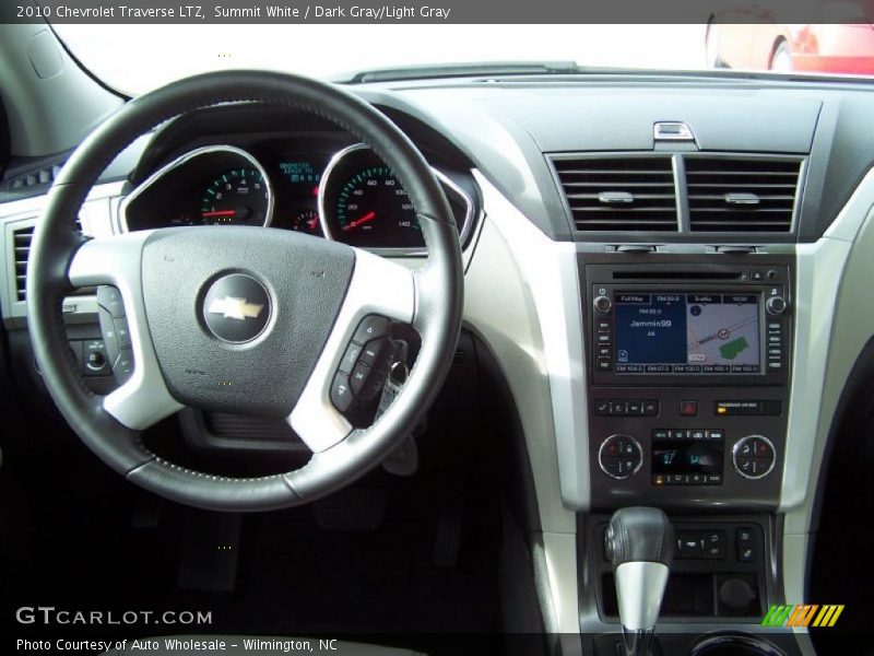 Summit White / Dark Gray/Light Gray 2010 Chevrolet Traverse LTZ