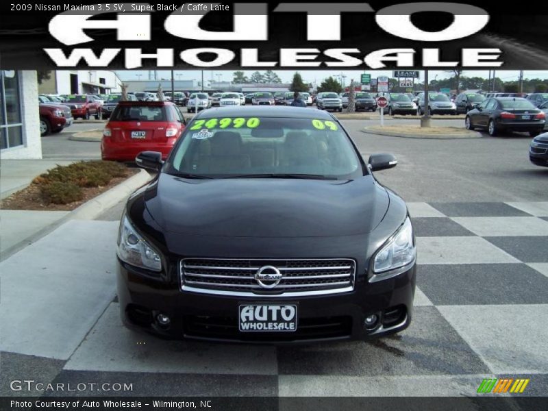 Super Black / Caffe Latte 2009 Nissan Maxima 3.5 SV