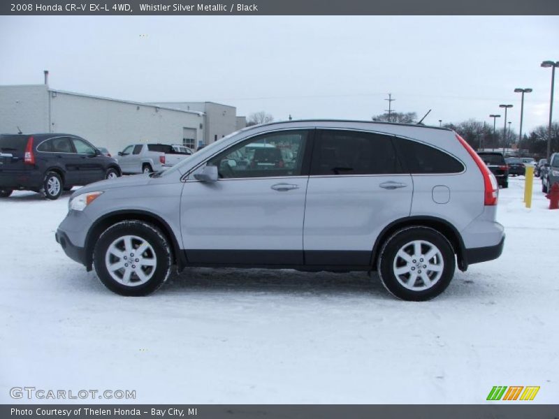 Whistler Silver Metallic / Black 2008 Honda CR-V EX-L 4WD