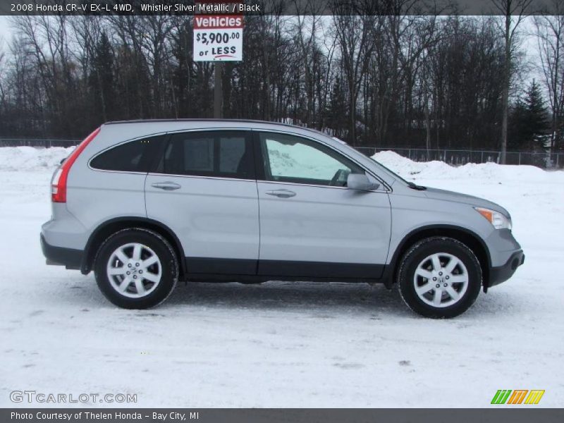 Whistler Silver Metallic / Black 2008 Honda CR-V EX-L 4WD