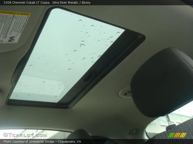 Ultra Silver Metallic / Ebony 2008 Chevrolet Cobalt LT Coupe