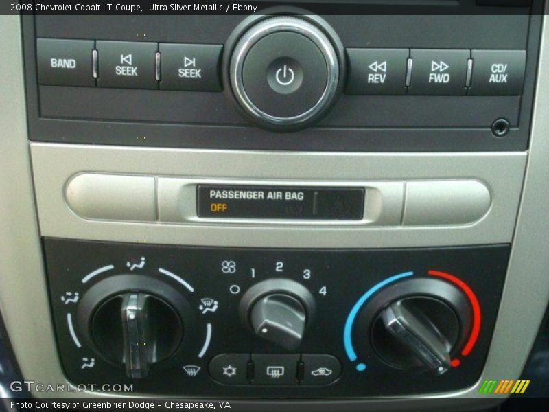 Ultra Silver Metallic / Ebony 2008 Chevrolet Cobalt LT Coupe