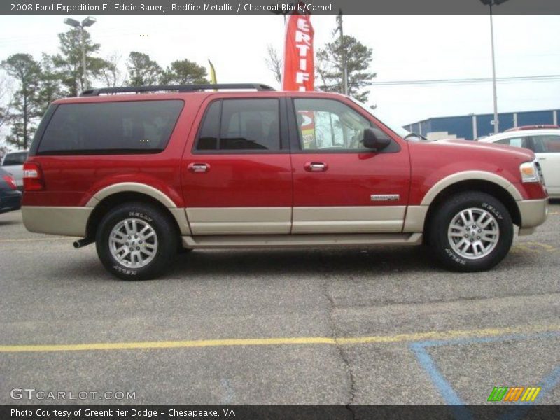 Redfire Metallic / Charcoal Black/Camel 2008 Ford Expedition EL Eddie Bauer