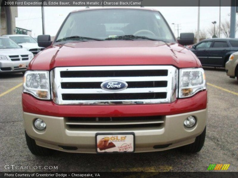 Redfire Metallic / Charcoal Black/Camel 2008 Ford Expedition EL Eddie Bauer