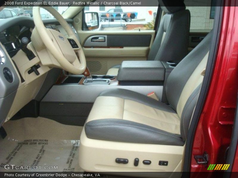  2008 Expedition EL Eddie Bauer Charcoal Black/Camel Interior