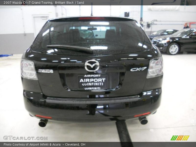 Brilliant Black / Sand 2007 Mazda CX-7 Grand Touring