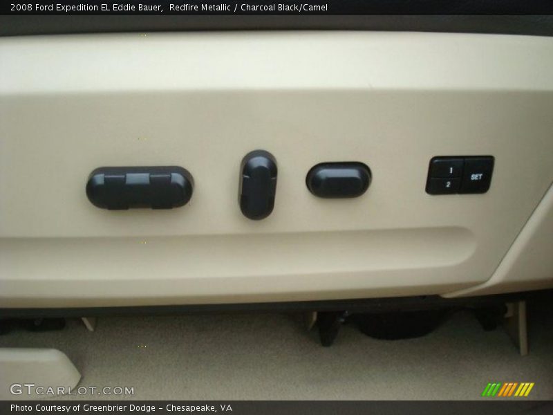 Redfire Metallic / Charcoal Black/Camel 2008 Ford Expedition EL Eddie Bauer