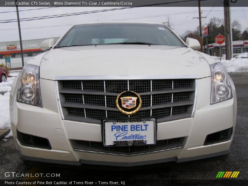 White Diamond Tri-Coat / Cashmere/Cocoa 2008 Cadillac CTS Sedan