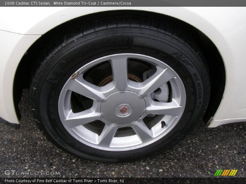 White Diamond Tri-Coat / Cashmere/Cocoa 2008 Cadillac CTS Sedan