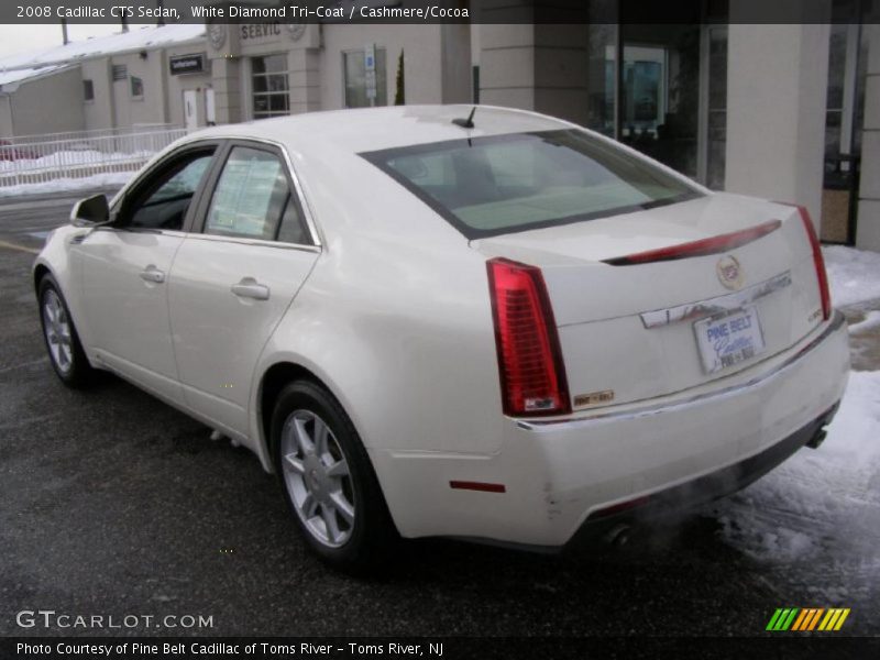 White Diamond Tri-Coat / Cashmere/Cocoa 2008 Cadillac CTS Sedan