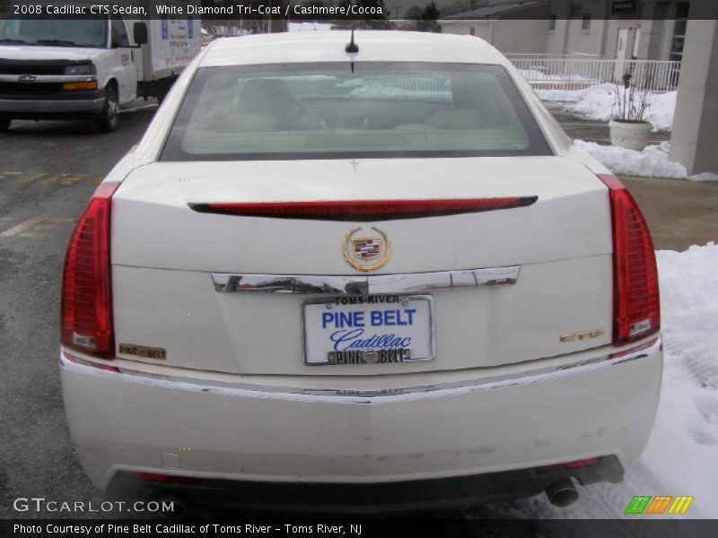 White Diamond Tri-Coat / Cashmere/Cocoa 2008 Cadillac CTS Sedan