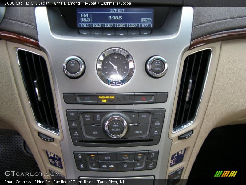White Diamond Tri-Coat / Cashmere/Cocoa 2008 Cadillac CTS Sedan