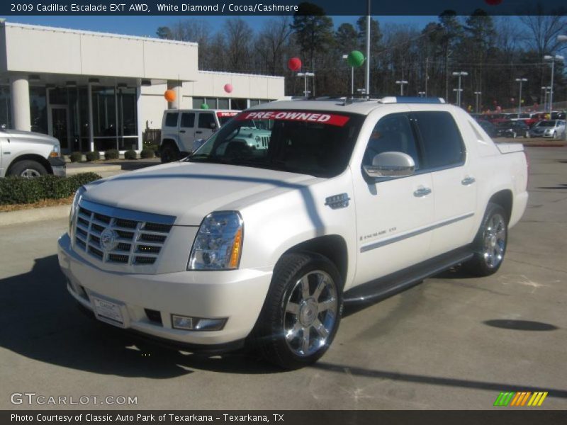 White Diamond / Cocoa/Cashmere 2009 Cadillac Escalade EXT AWD